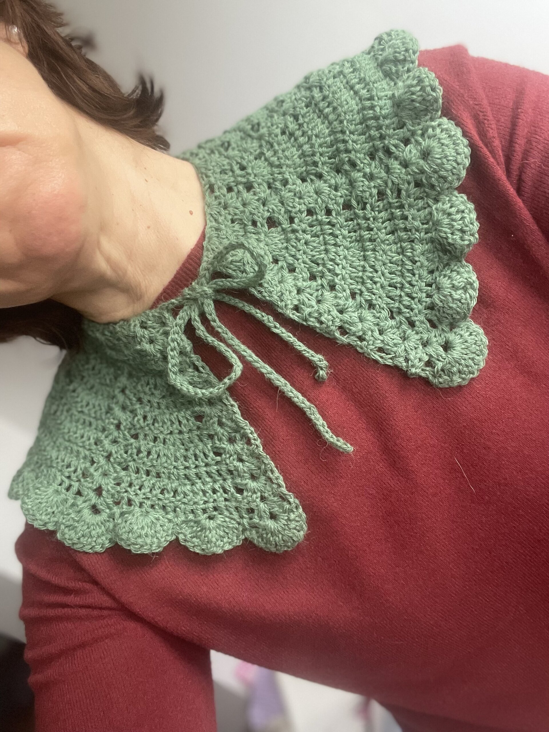 Cuello a crochet. - 2