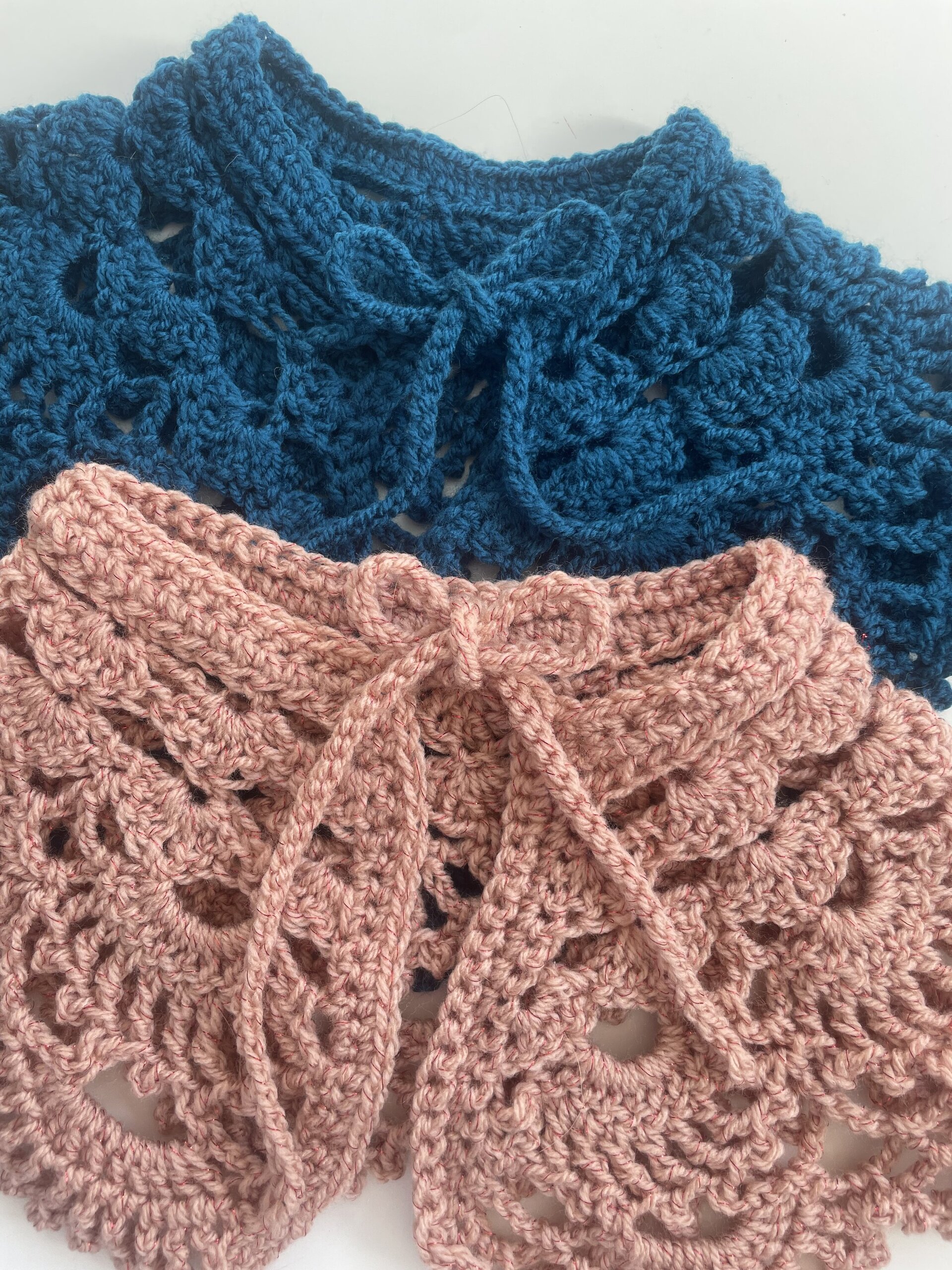 Cuello tejido a crochet. - 2